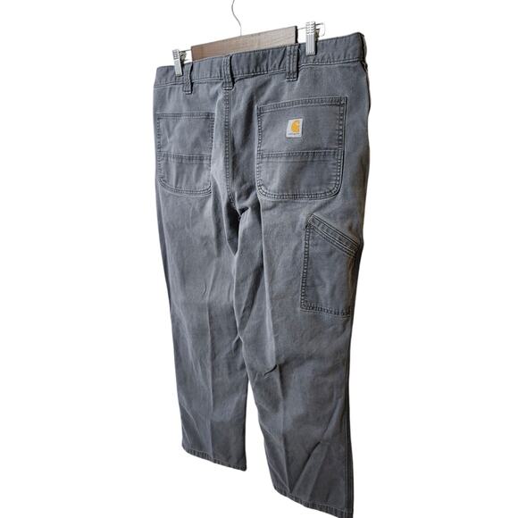 Carhartt Pants Gray Mens 38 x 32 Rugged Flex Relaxed Fit Work Straight Leg Jeans - Picture 5 of 10